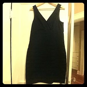 Express dark blue jean dress - smokin hot!